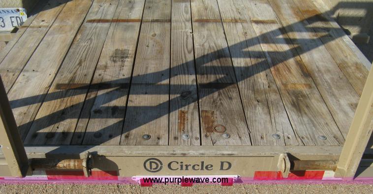 image for item B8146 2009 Circle D multi-purpose gooseneck flatbed trailer