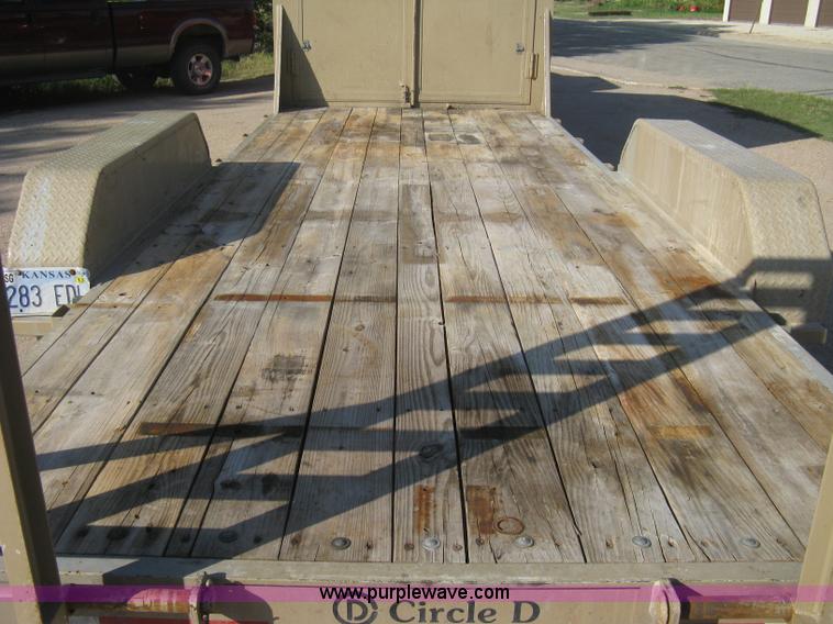 image for item B8146 2009 Circle D multi-purpose gooseneck flatbed trailer