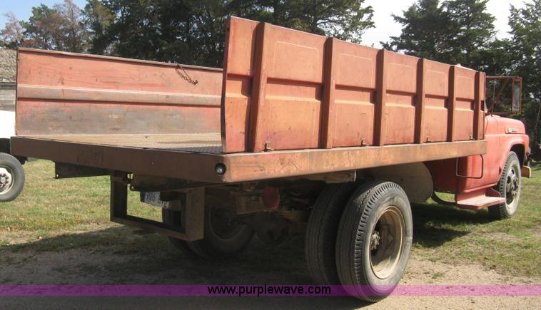 image for item B8192 1960 Ford F600 custom cab dump bed grain truck