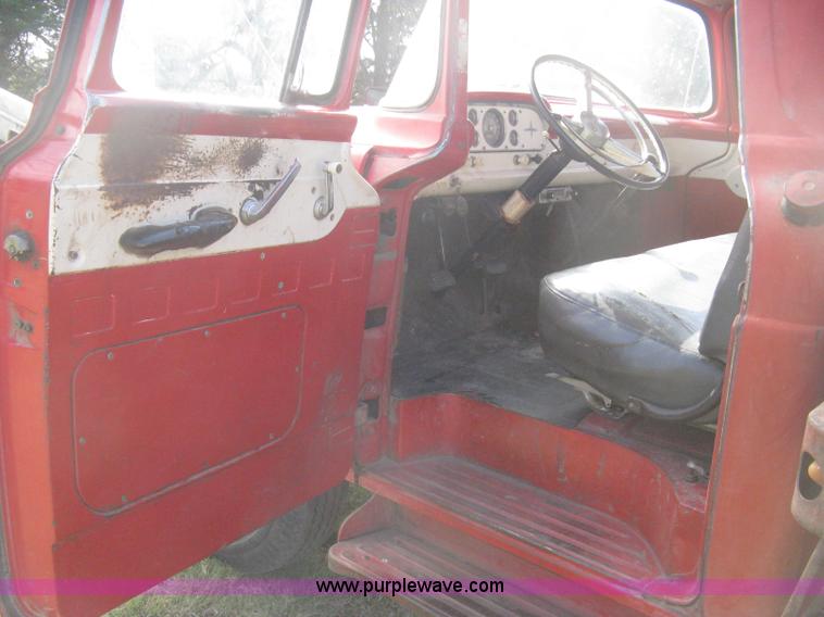 image for item B8192 1960 Ford F600 custom cab dump bed grain truck