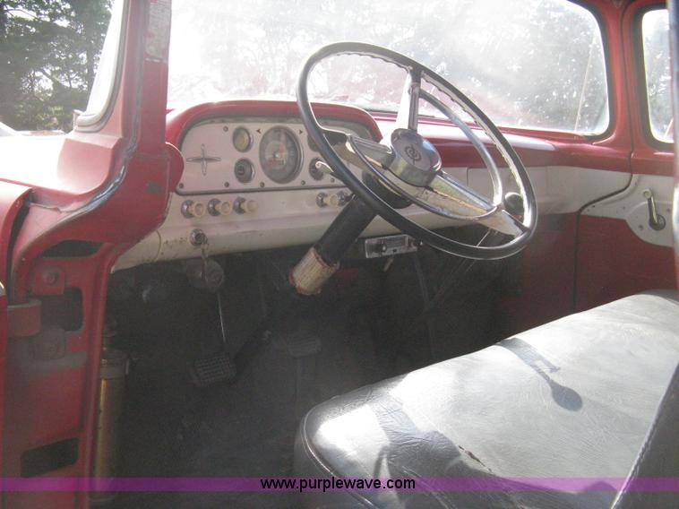 image for item B8192 1960 Ford F600 custom cab dump bed grain truck