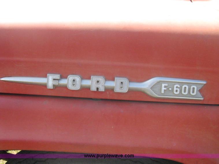 image for item B8192 1960 Ford F600 custom cab dump bed grain truck