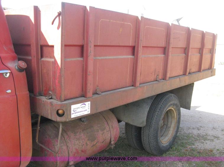 image for item B8192 1960 Ford F600 custom cab dump bed grain truck