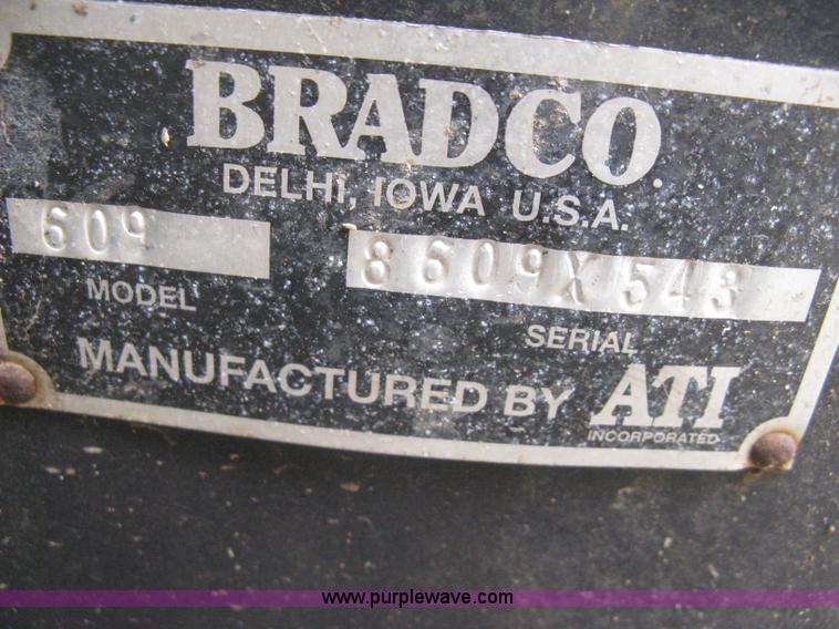 image for item B8195 Bradco 609 backhoe skid steer attachment