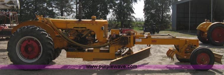 image for item B8196 Minneapolis Moline U tractor/custom design motor grader