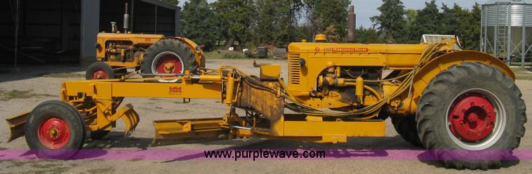 image for item B8196 Minneapolis Moline U tractor/custom design motor grader