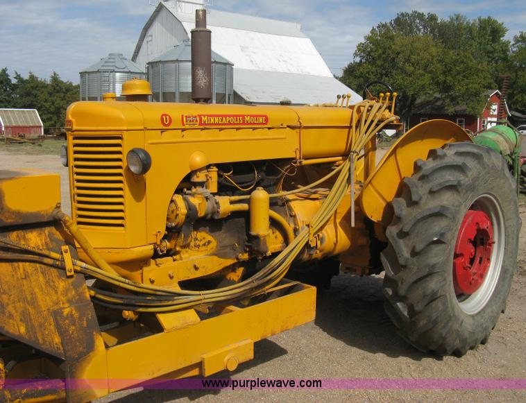 image for item B8196 Minneapolis Moline U tractor/custom design motor grader
