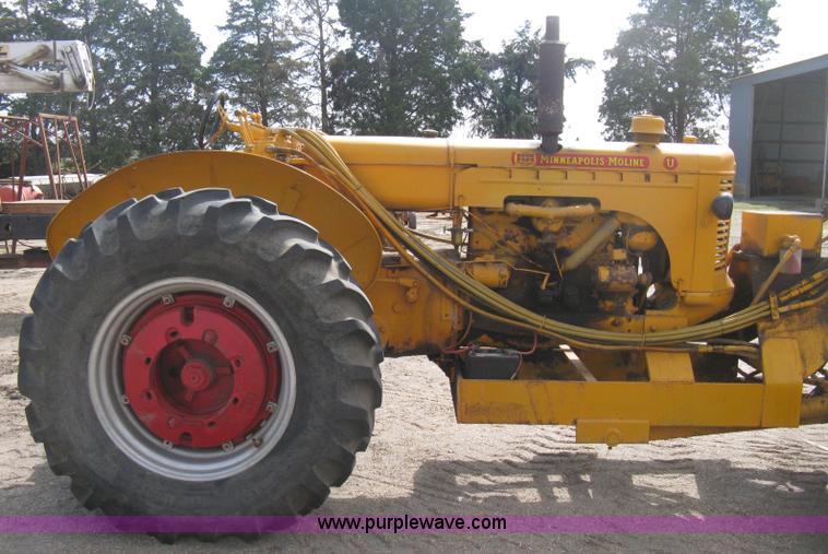 image for item B8196 Minneapolis Moline U tractor/custom design motor grader