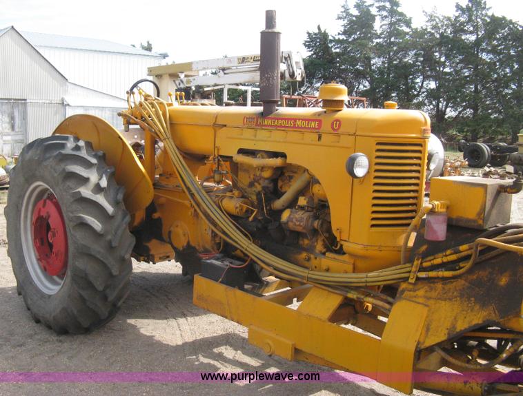 image for item B8196 Minneapolis Moline U tractor/custom design motor grader