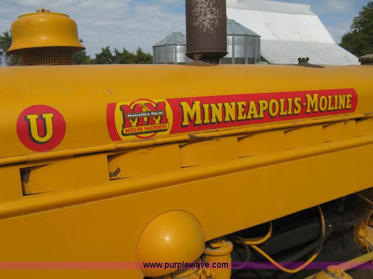 image for item B8196 Minneapolis Moline U tractor/custom design motor grader