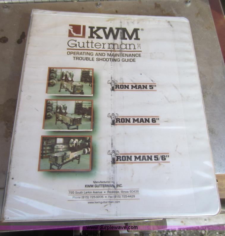 image for item D5689 KWM Iron Man seamless gutter machine