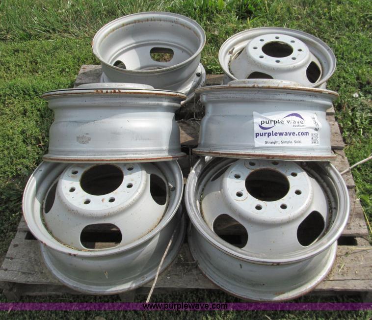 image for item E5556 (6) eight hole one ton wheels