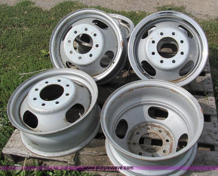 image for item E5556 (6) eight hole one ton wheels