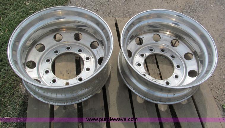 image for item E5557 (2) polished aluminum Accuride wheels