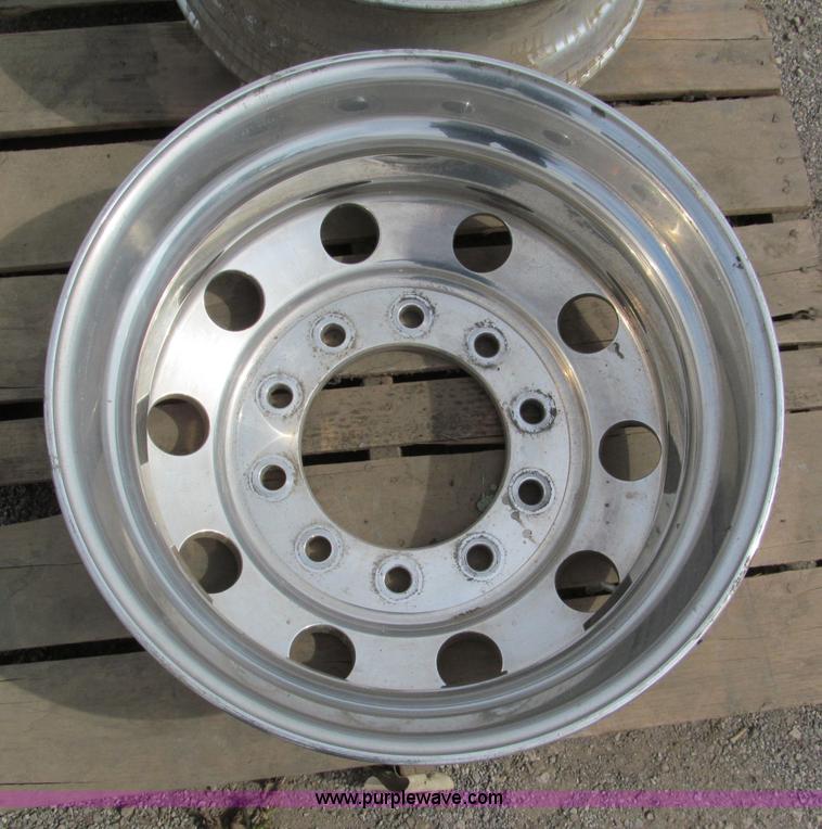 image for item E5557 (2) polished aluminum Accuride wheels