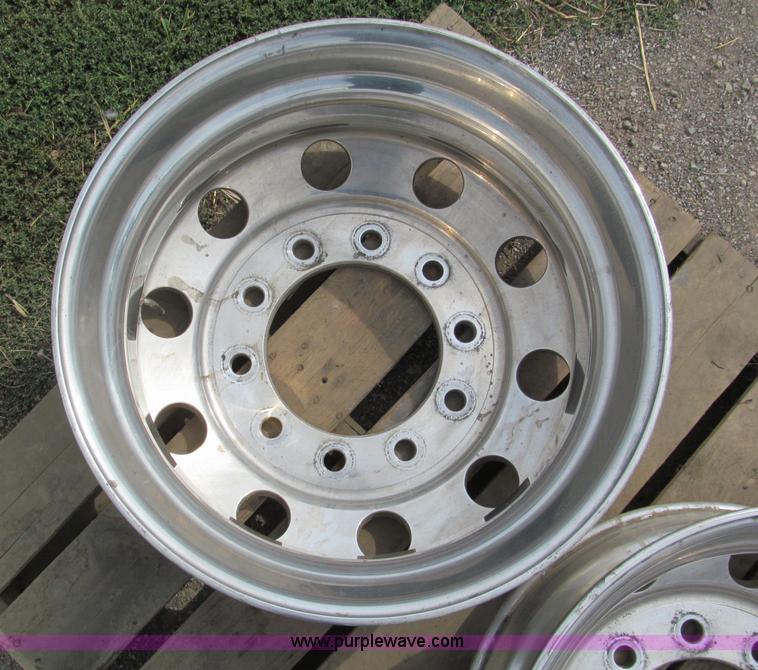 image for item E5557 (2) polished aluminum Accuride wheels