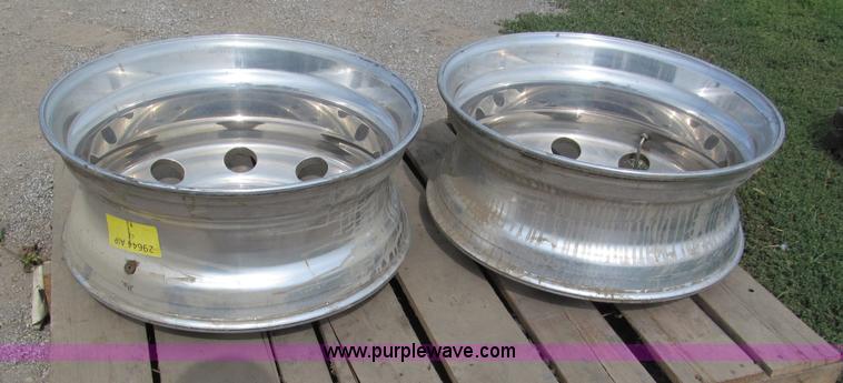 image for item E5557 (2) polished aluminum Accuride wheels
