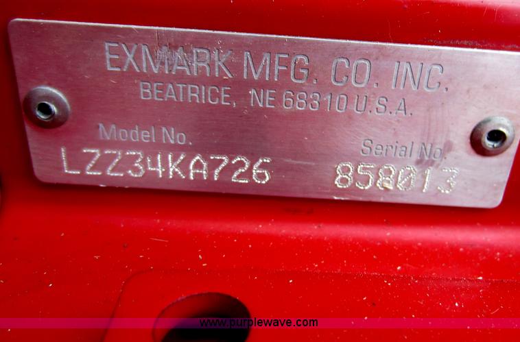image for item H9840 2009 Ex Mark commercial lawn mower