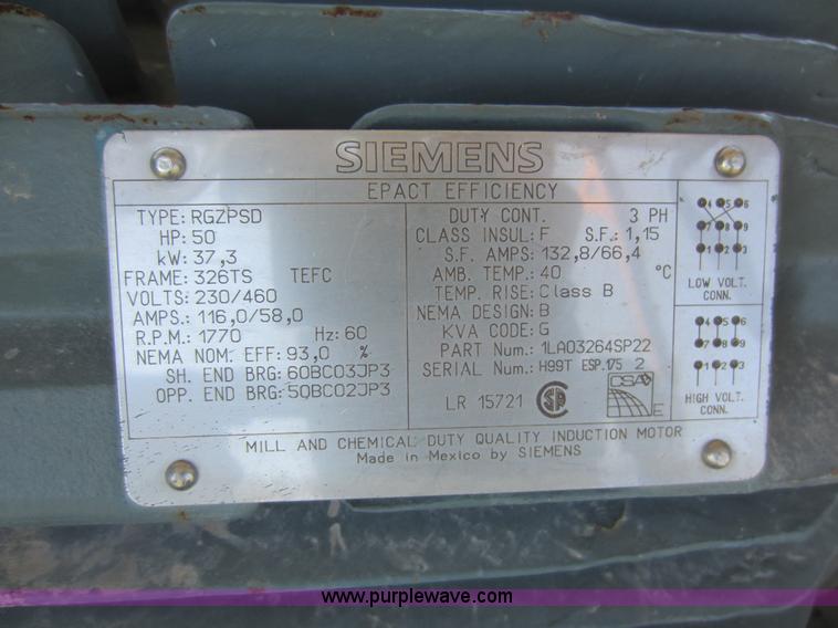 image for item H9848 Quincy rotary screw air compressor