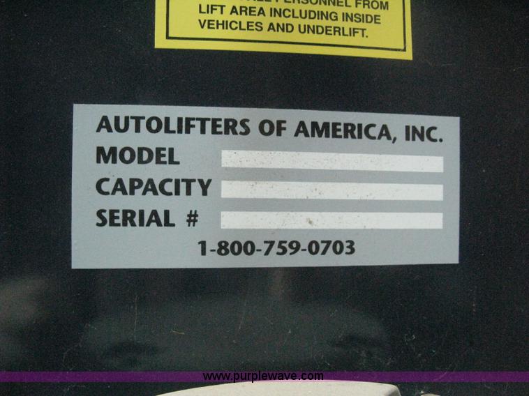 image for item M9016 Auto Lifters of America Auto Pro 10,000 two post car lift
