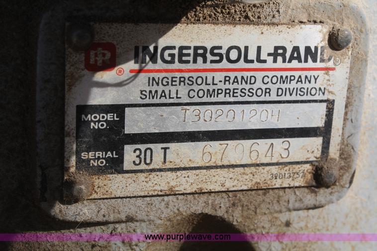 image for item U9574 Ingersoll Rand T30 industrial air compressor