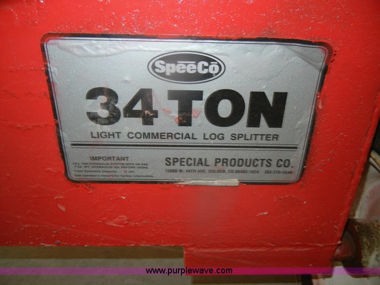 image for item F2604 Spee Co. log splitter