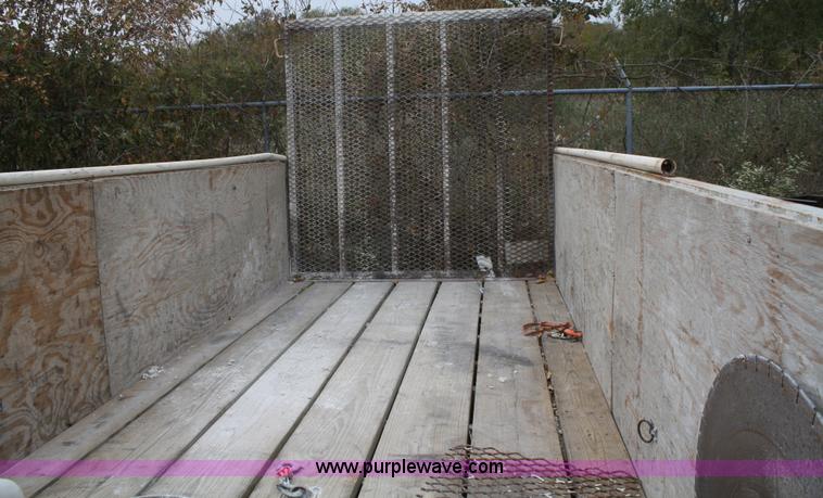 image for item F2613 1995 shop built double axle trailer