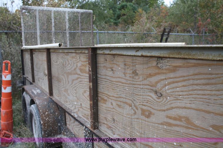 image for item F2613 1995 shop built double axle trailer