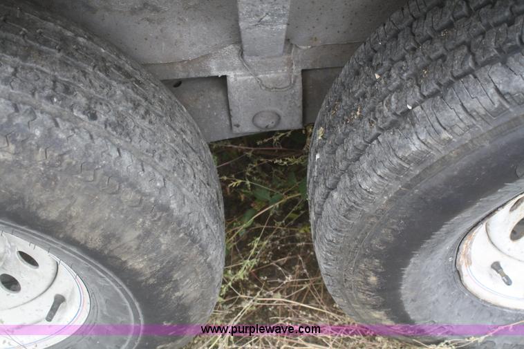 image for item F2673 2002 L & L flatbed gooseneck trailer