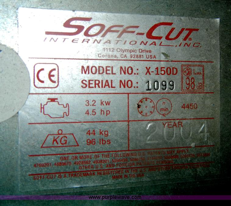 image for item K9929 Soffcut X150D concrete saw