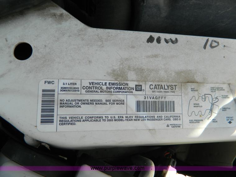 image for item B3938 2003 Buick Century Custom