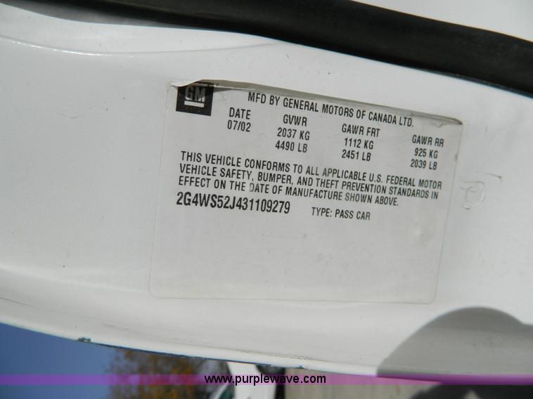 image for item B3938 2003 Buick Century Custom