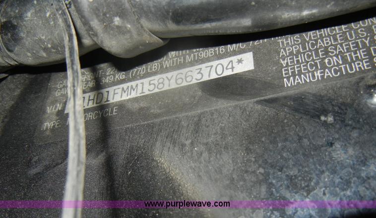 image for item D4811 2008 Harley Davidson FLHTPI motorcycle