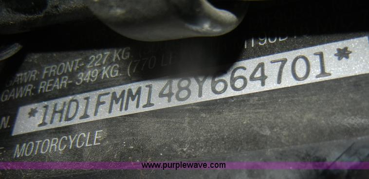 image for item D4812 2008 Harley Davidson FLHTPI motorcycle