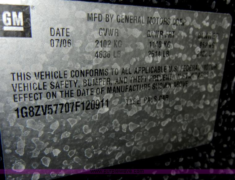 image for item D4841 2007 Saturn Aura XR