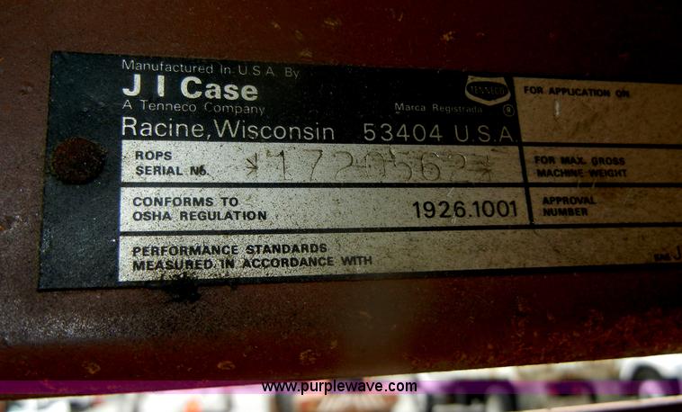 image for item D4845 1986 Case 1835 skid steer