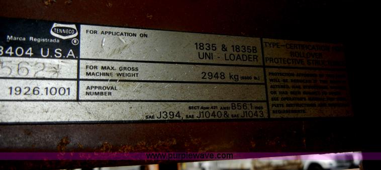 image for item D4845 1986 Case 1835 skid steer