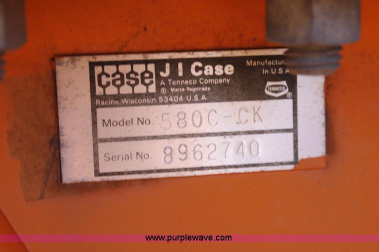 image for item E4249 Case 580C construction king tractor