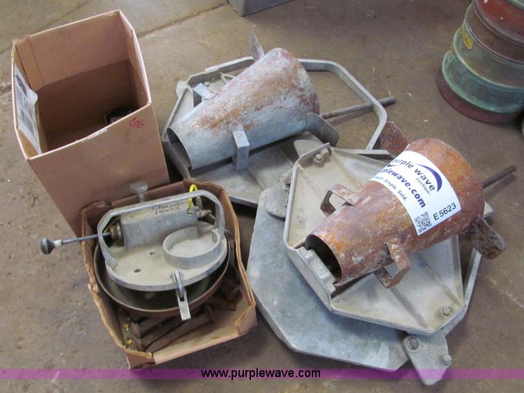 image for item E5623 Assorted slump test concrete equipment