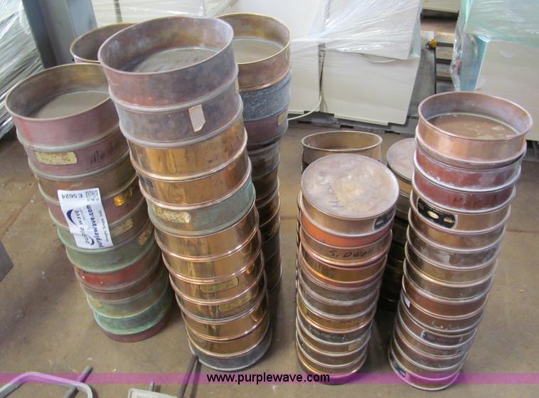 image for item E5624 (100) brass rock and sand sieves