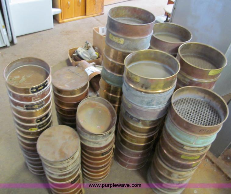 image for item E5624 (100) brass rock and sand sieves
