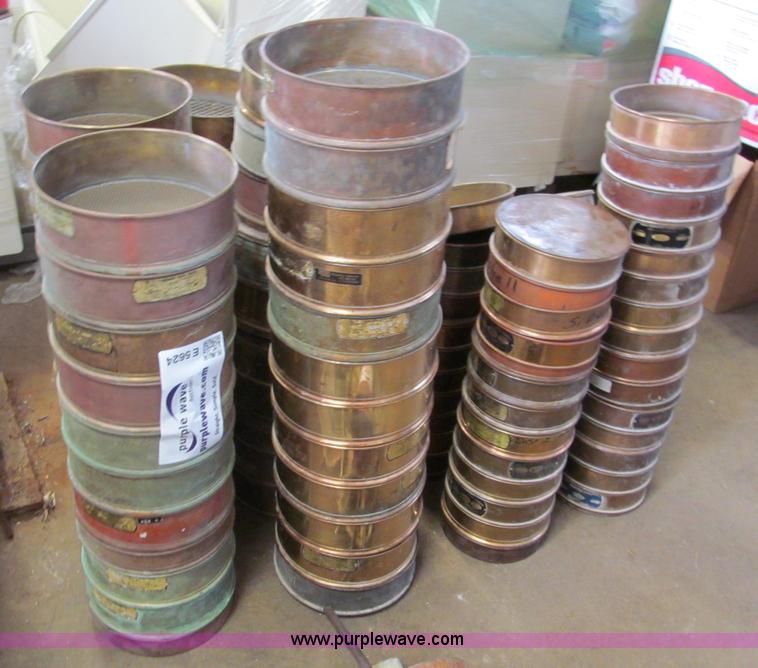 image for item E5624 (100) brass rock and sand sieves