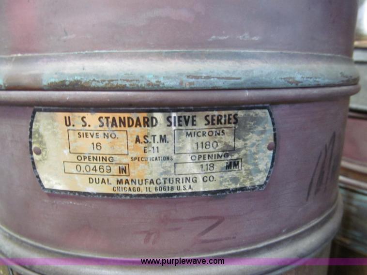 image for item E5624 (100) brass rock and sand sieves