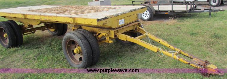 image for item E8136 1966 shop built agriculture trailer