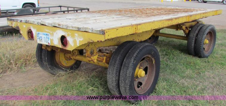 image for item E8136 1966 shop built agriculture trailer