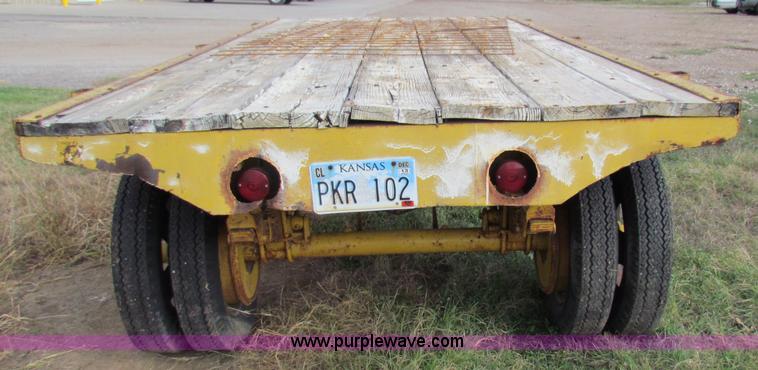 image for item E8136 1966 shop built agriculture trailer