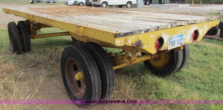image for item E8136 1966 shop built agriculture trailer