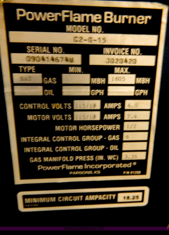 image for item S9018 Les Inc. boiler