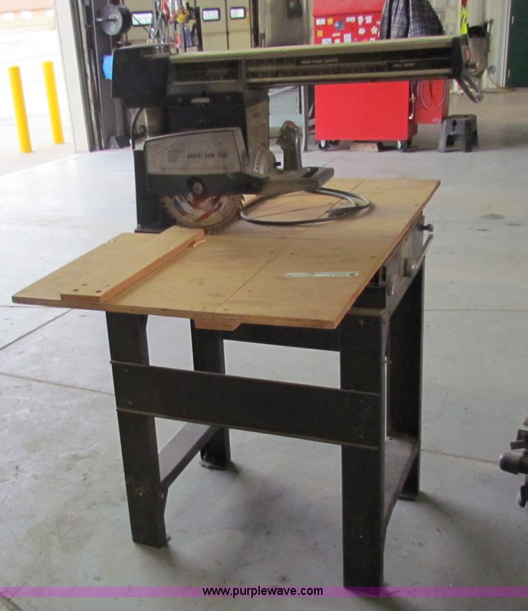 image for item V9334 Wards Powr-Kiart 10" radial arm saw