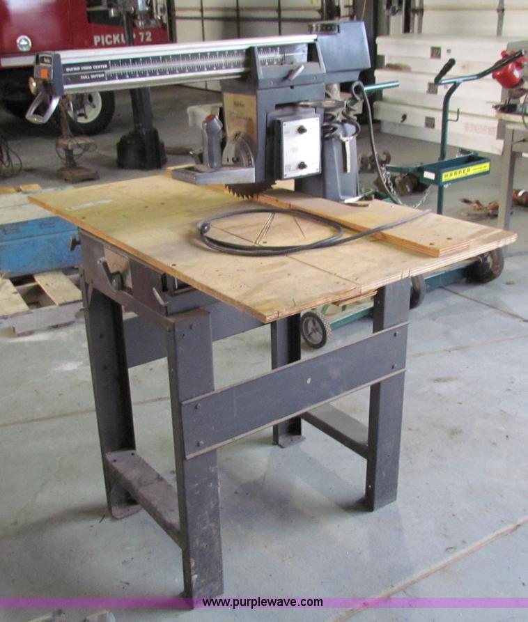 image for item V9334 Wards Powr-Kiart 10" radial arm saw